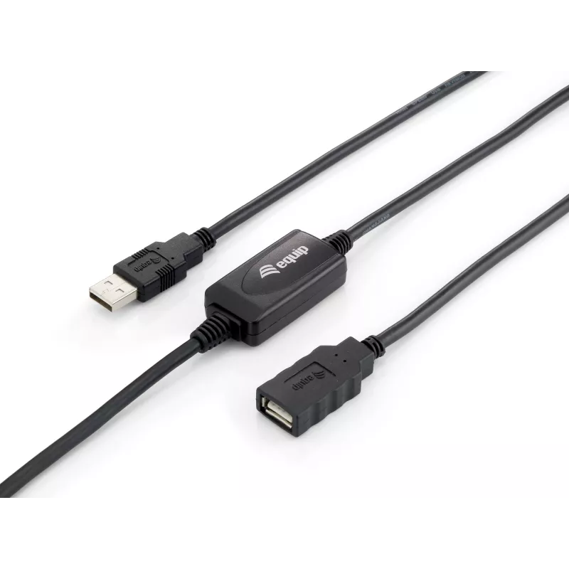 Equip USB 2.0 Type A Active Extension kabelis Male to Female, 10m