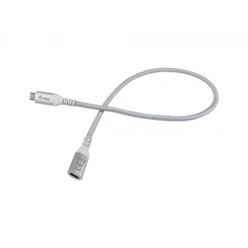 Equip USB 3.2 Gen 2 C į C ilginamasis laidas, 0,5 m, M/F, 4K/60 Hz, 10 Gb/s, baltas