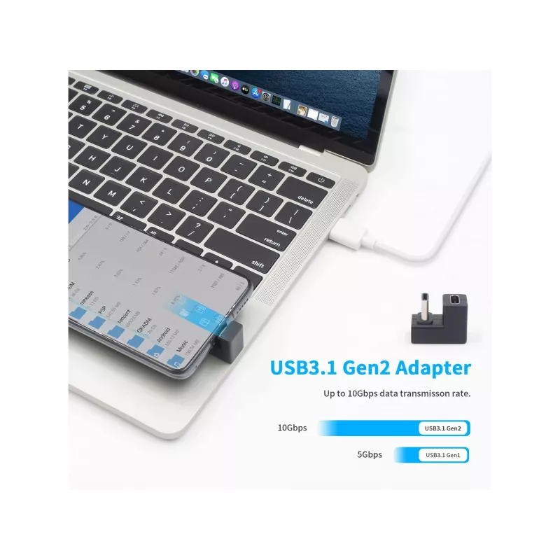 USB-C U formos adapteris Equip 133476 10 Gbps PD 100 W, 2 vnt.