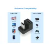 USB-C U formos adapteris Equip 133476 10 Gbps PD 100 W, 2 vnt.