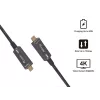 Equip aktyvus optinis USB-C į USB-C laidas, kištukas/kištukas, 15 m, PD 60 W, 4K/60 Hz, 10 Gbps, vaizdas+duomenys+PD