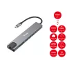 Equip USB-C 8 viename daugiafunkcis adapteris, laidinis, USB Type-C, 100 W, 1000 Mbit/s, 1000BASE-T, IEEE 802.3ab