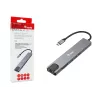 Equip USB-C 8 viename daugiafunkcis adapteris, laidinis, USB Type-C, 100 W, 1000 Mbit/s, 1000BASE-T, IEEE 802.3ab