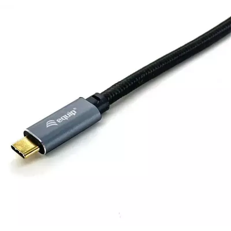 USB C į C kabelis EQUIP 3,0 m — USB 3.2 Gen 2 (10 Gbps), PD100W, 4K/60Hz, juodas