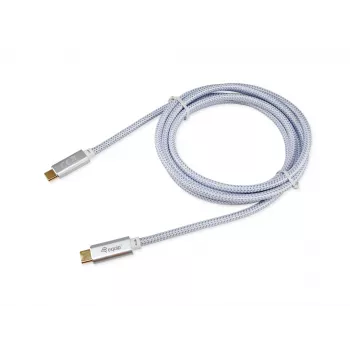 USB-C į USB-C kabelis EQUIP 3,0 m — USB 3.2 Gen 2, 10 Gbps, PD 100W, 4K/60Hz, balta