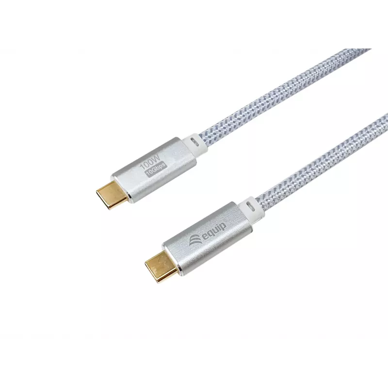 USB-C į USB-C kabelis EQUIP 3,0 m — USB 3.2 Gen 2, 10 Gbps, PD 100W, 4K/60Hz, balta