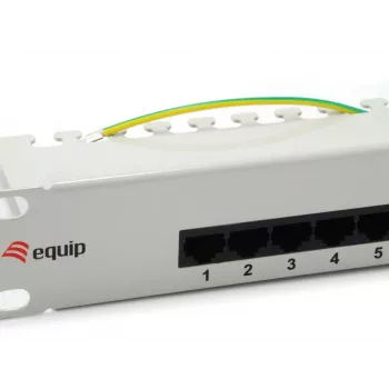 “Equip” 25 prievadų Cat.3 RJ45 ISDN pataisų skydelis, šviesiai pilkas