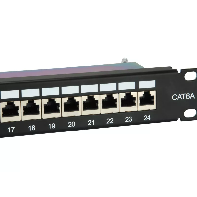 Equip 24 prievadų Cat.6A ekranuotas pataisų skydelis