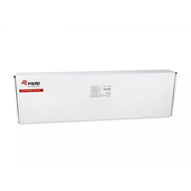 Equip 24 prievadų Cat.6 ekranuotas pataisymo skydelis, šviesiai pilkas