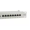 Equip 24 prievadų Cat.6A ekranuotas skirstomasis skydas, šviesiai pilkas, 10/100/1000Base-T(X), Gigabit Ethernet, 1000 Mbit/s, RJ-45, Cat6a, montavimas stove