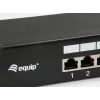 Equip 16 prievadų Cat.6 ekranuotas pataisų skydelis, juodas, 10/100/1000Base-T(X), Gigabit Ethernet, 1000 Mbit/s, RJ-45, Cat6, montavimas stove