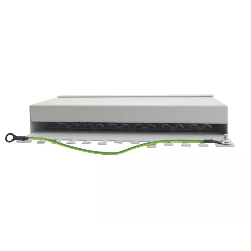Equip 12 prievadų Cat.6 stalinis pataisos skydelis, šviesiai pilkas, 10/100/1000Base-T(X), Gigabit Ethernet, 1000 Mbit/s, RJ-45, Cat6, 1U