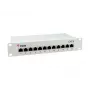 Equip 12 prievadų Cat.6 ekranuotas pataisų skydas, šviesiai pilkas, Gigabit Ethernet, 1000 Mbit/s, RJ-45, Cat6, Cat6e, 1U, Pilka