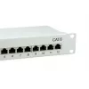 Equip 12 prievadų Cat.6 ekranuotas pataisų skydas, šviesiai pilkas, Gigabit Ethernet, 1000 Mbit/s, RJ-45, Cat6, Cat6e, 1U, Pilka