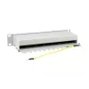 Equip 12 prievadų Cat.6 ekranuotas pataisų skydas, šviesiai pilkas, Gigabit Ethernet, 1000 Mbit/s, RJ-45, Cat6, Cat6e, 1U, Pilka