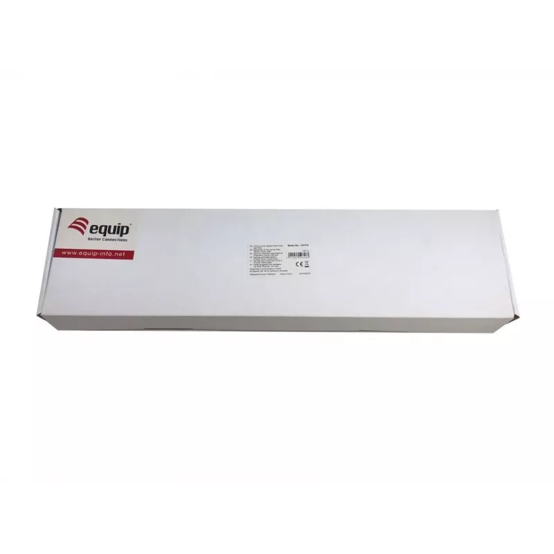 Equip 327316 Premium 16 prievadų Cat.5e ekranuotas sąrankos skydelis, šviesiai pilkas