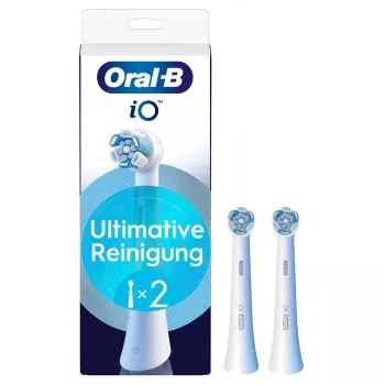 Oral-B iO Ultimate Clean pakaitinės šepetėlių galvutės, baltos, 2 vnt.