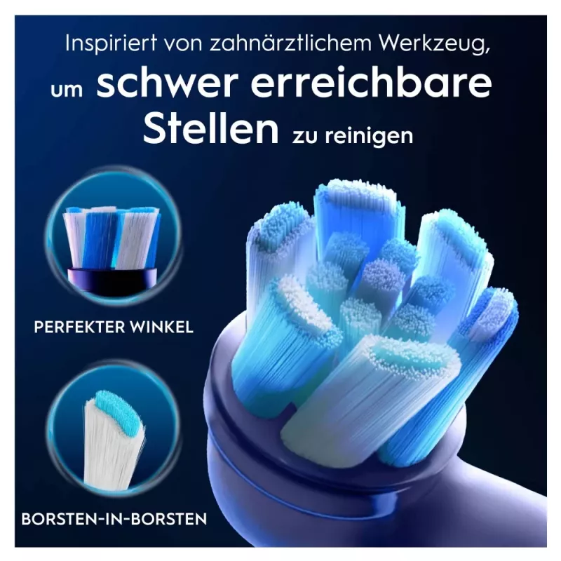 Oral-B iO Ultimate Clean pakaitinės šepetėlių galvutės, baltos, 2 vnt.