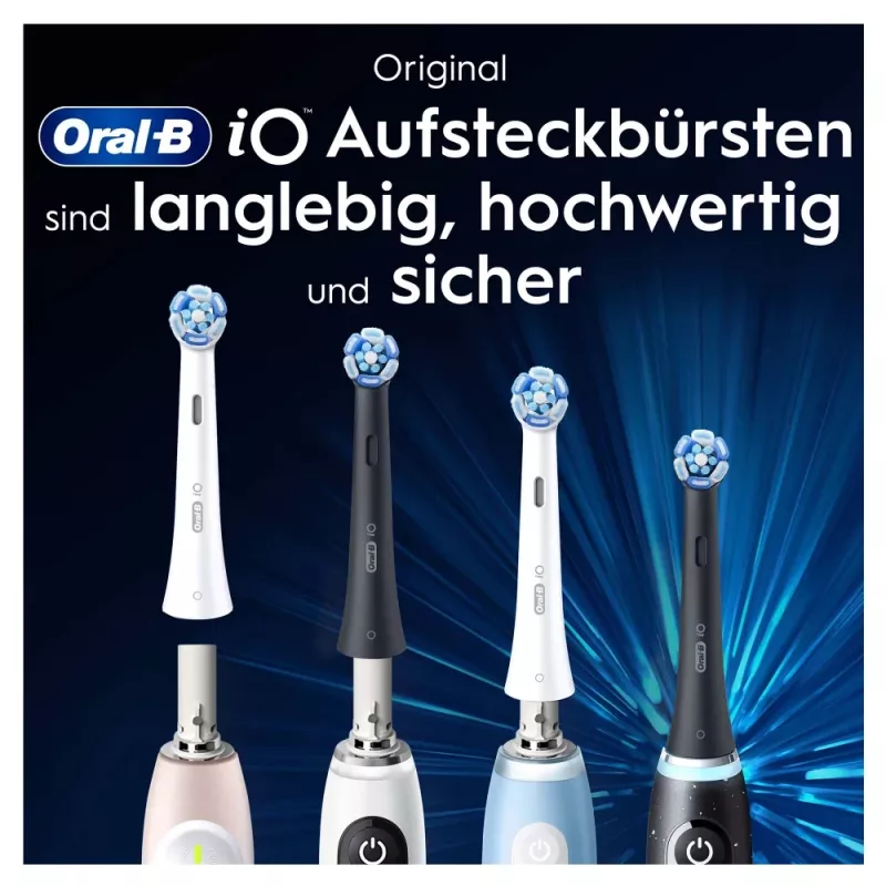 Oral-B iO Ultimate Clean pakaitinės šepetėlių galvutės, baltos, 2 vnt.