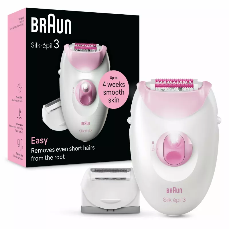 Epilator Braun Silk-épil 3 3-031 20 tweezers Pink White