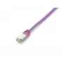 Equip Cat.6A Platinum S/FTP komutacinis kabelis, 20 m, violetinė