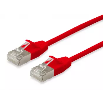 tinklo kabelis Equip Cat.6A F/FTP plonas komutacinis kabelis RJ-45 5m Red