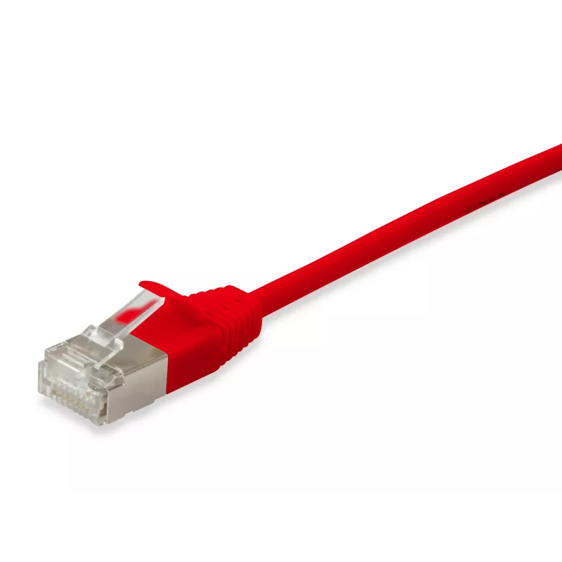 Tinklo kabelis Equip Cat.6A F/FTP plonas sujungimo kabelis RJ-45 7,5 m raudonas