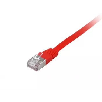 Tinklo kabelis Equip Cat.6A U/FTP plokščias komutacinis kabelis RJ-45 1,0 m raudonas