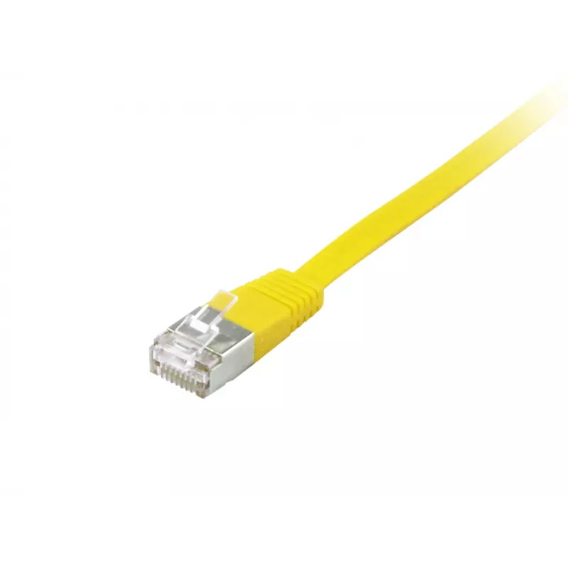 Equip Cat.6A U/FTP Plokščias komutacinis kabelis, 3,0 m, geltonas, 3 m, Cat6a, U/FTP (STP), RJ-45, RJ-45, geltonas