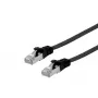 Tinklo kabelis Equip Cat.6A U/FTP plokščias montavimo kabelis RJ-45 10 m juodas