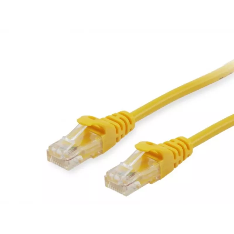 Equip Cat.6A U/UTP komutacinis kabelis, 2 m, geltonas, 2 m, Cat6a, U/UTP (UTP), RJ-45, RJ-45, Geltona