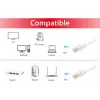 Equip Cat.6A U/UTP komutacinis kabelis, 1,0 m, baltas, 1 m, Cat6a, U/UTP (UTP), RJ-45, RJ-45, baltas
