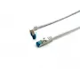 Equip Cat.6A S/FTP komutacinis kabelis, kampinė į tiesią jungtį, 3,0 m, baltas