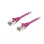 Pataiso kabelis Equip Cat.6A S/FTP RJ-45 0,15 m violetinis
