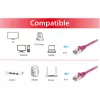 Pataiso kabelis Equip Cat.6A S/FTP RJ-45 0,15 m violetinis