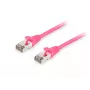 Equip Cat.6A S/FTP komutacinis kabelis, rožinis, 1,5 m, 1,5 m, Cat6a, S/FTP (S-STP), RJ-45, RJ-45, rožinis