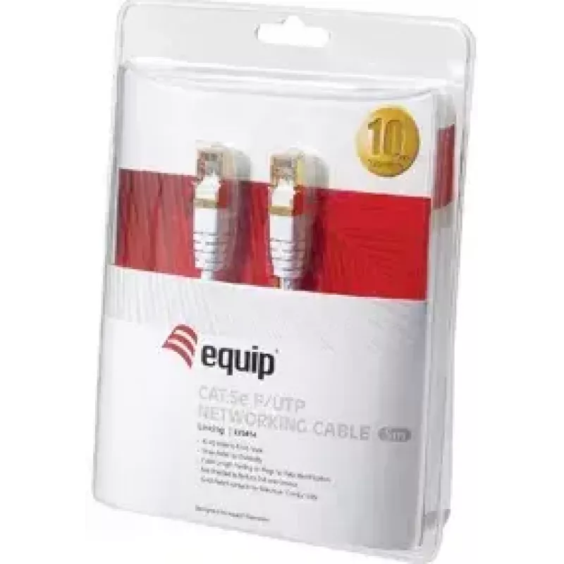 Tinklo kabelis Equip Cat5e F/UTP RJ-45 10 m baltas