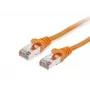 Tinklo kabelis Equip Cat.6 S/FTP komutacinis kabelis RJ-45 20 m oranžinis