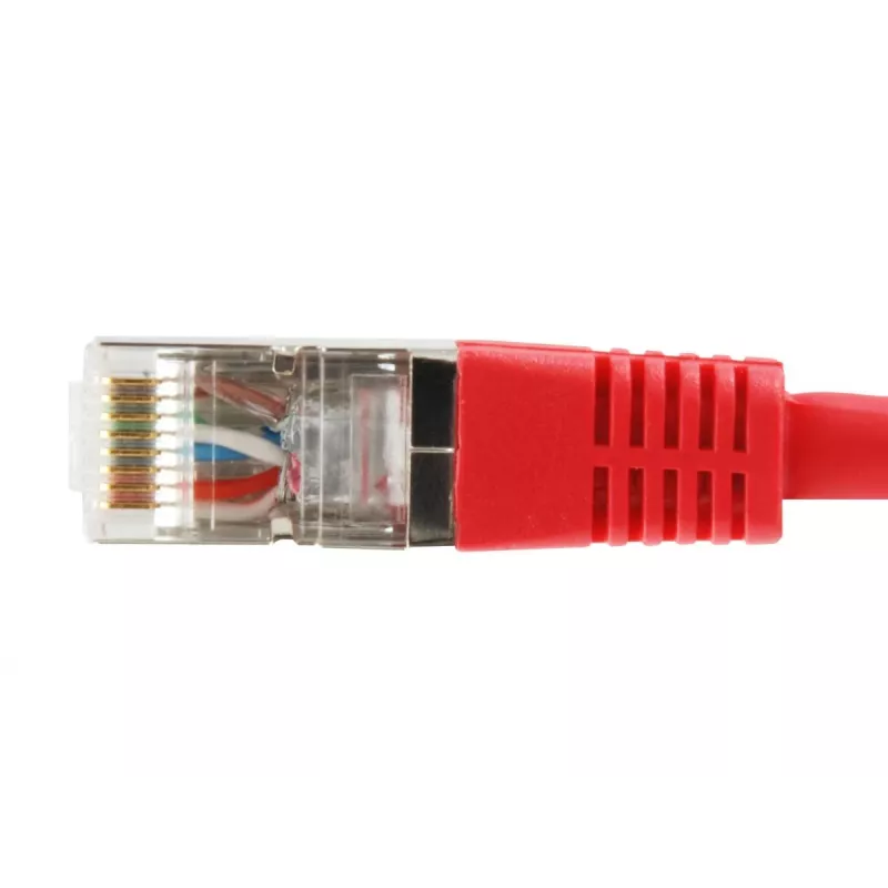 Tinklo kabelis Equip Cat.6A Platinum S/FTP RJ-45 15m raudonas