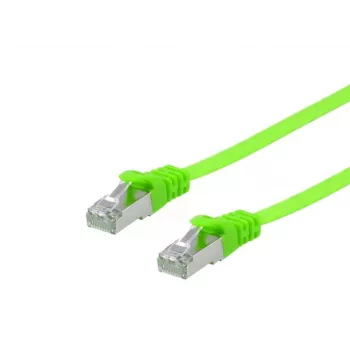 Equip Cat.6A U/FTP plokščias komutacinis kabelis, 3,0 m, žalias, 3 m, Cat6a, U/FTP (STP), RJ-45, RJ-45, Žalias