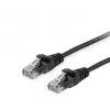 Tinklo kabelis Equip Cat.6A U/UTP komutacinis kabelis RJ-45 Cat6a 1m juodas
