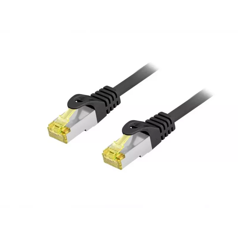 Outdoor komutacinis kabelis EQUIP Cat.6A S/FTP 1,0 m RJ-45 — juoda