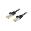 Equip Cat.6A S/FTP lauko komutacinis kabelis, 25m, juodas, 25 m, Cat6a, S/FTP (S-STP), RJ-45, RJ-45, juodas