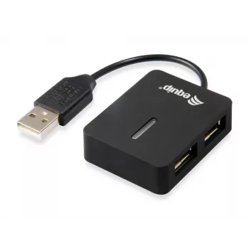 Equip 128952 sąsajos šakotuvas USB 2.0 480 Mbit/s Juodas