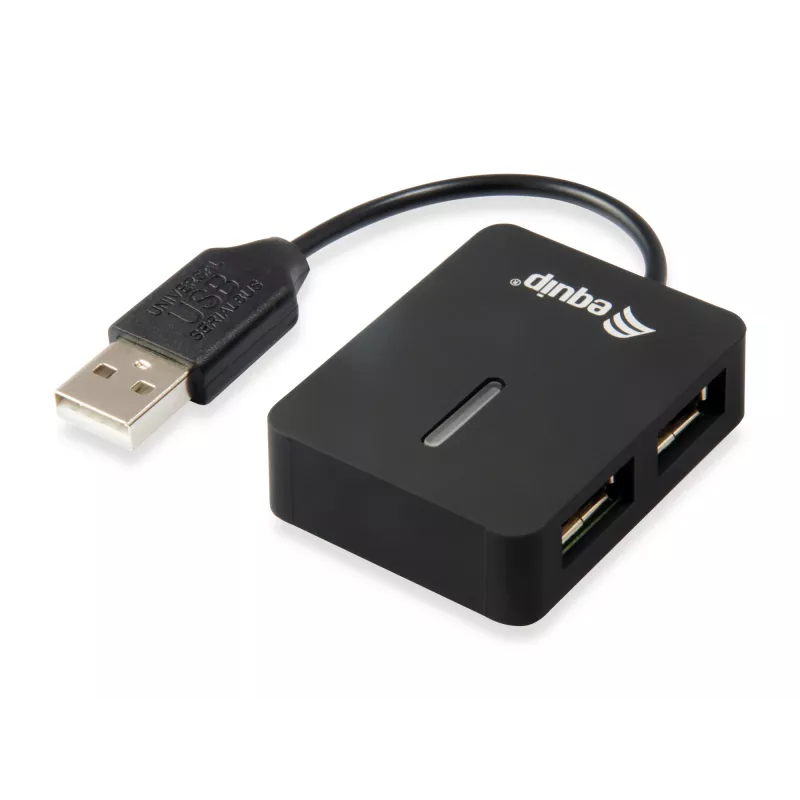Equip 128952 sąsajos šakotuvas USB 2.0 480 Mbit/s Juodas
