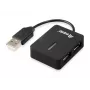 Equip 128952 sąsajos šakotuvas USB 2.0 480 Mbit/s Juodas