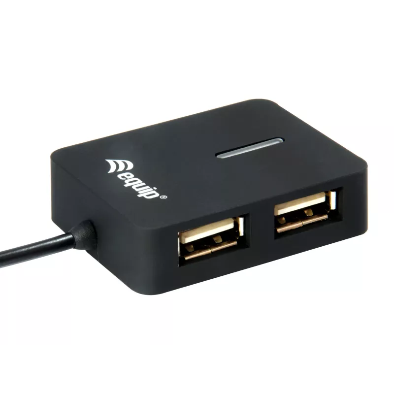Equip 128952 sąsajos šakotuvas USB 2.0 480 Mbit/s Juodas