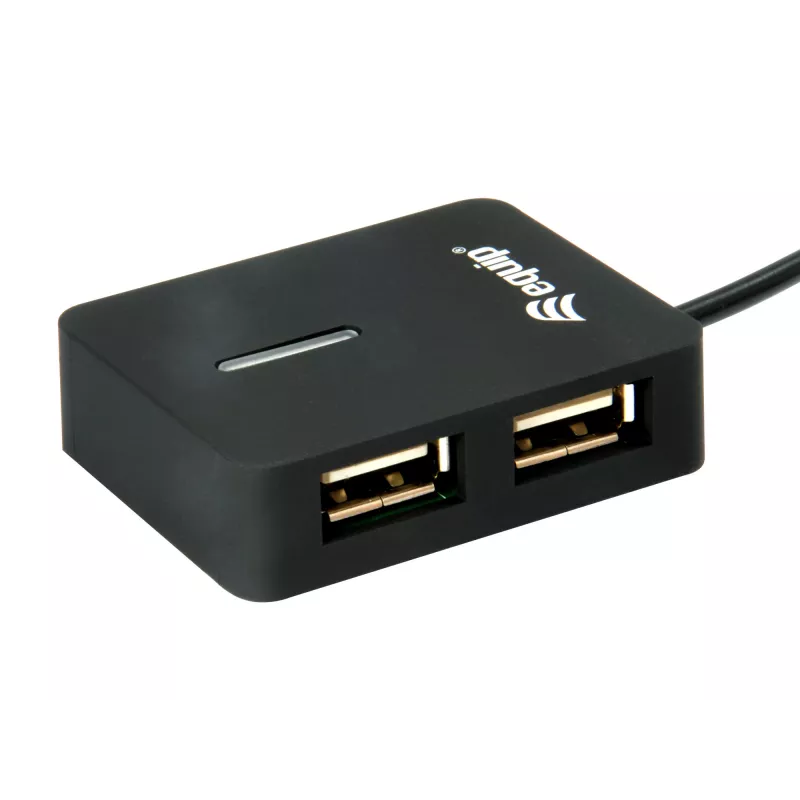 Equip 128952 sąsajos šakotuvas USB 2.0 480 Mbit/s Juodas