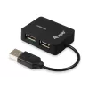 Equip 128952 sąsajos šakotuvas USB 2.0 480 Mbit/s Juodas