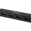 Equip 128953 sąsajos šakotuvas USB 3.2 Gen 1 (3.1 Gen 1) Type-A 5000 Mbit/s juodas